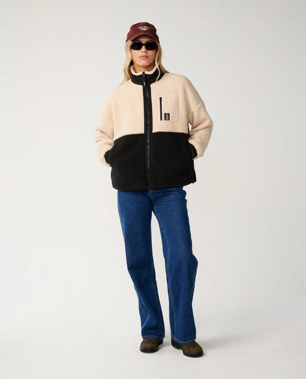 RIPCURL SEARCH SERIES BONDED ZIP THROUGH POLAR FLEECE