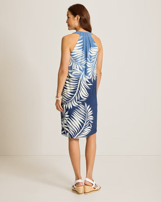 CARMELA COASTAL FRONDS DRESS