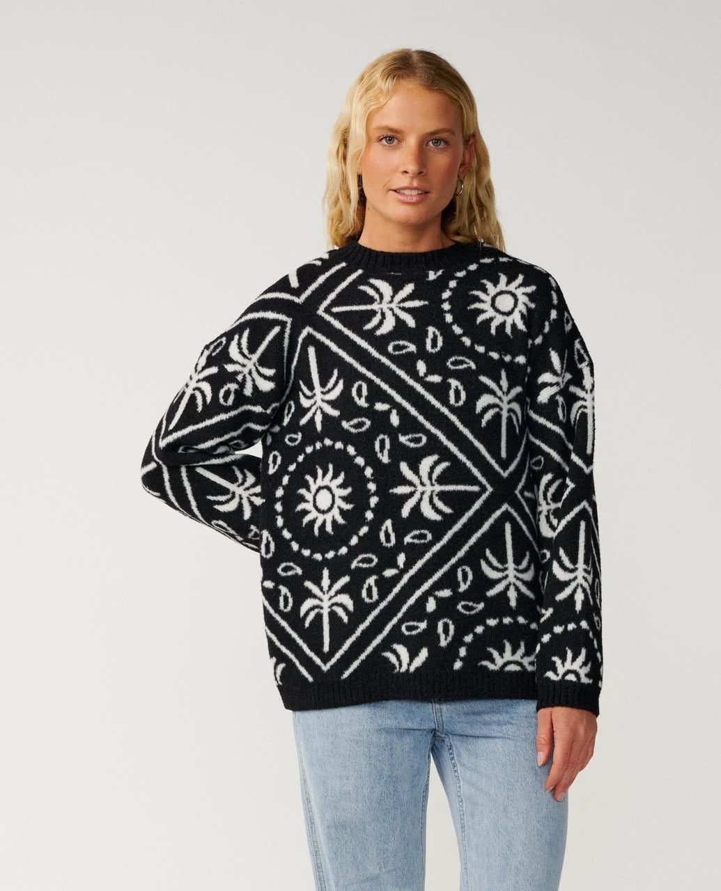 RIPCURL BOSSA NOVA BANDANA KNIT CREW