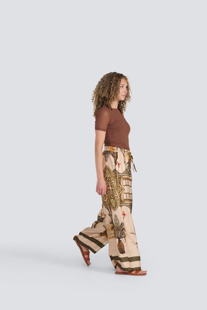 JESSICA LAURA LOTUS SILK PANT