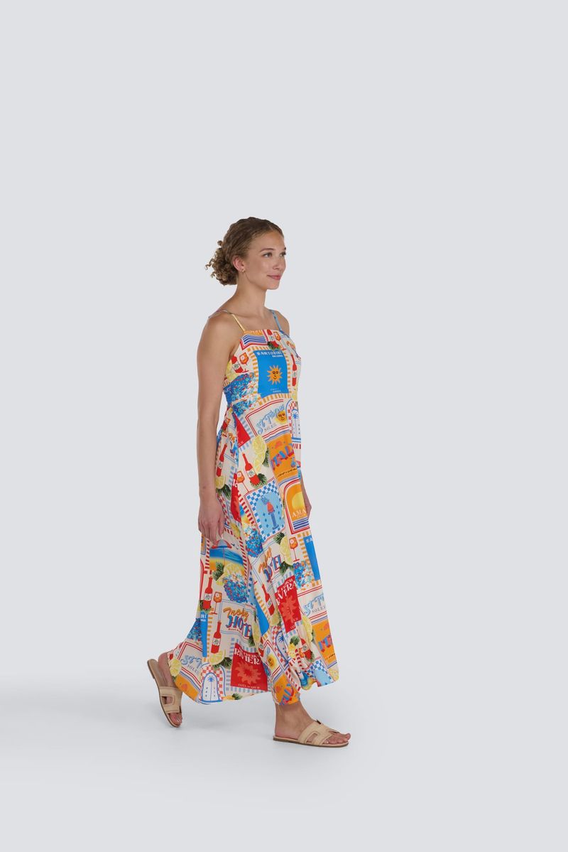 JESSICA LAURA ITALIAN PRINT DRESS