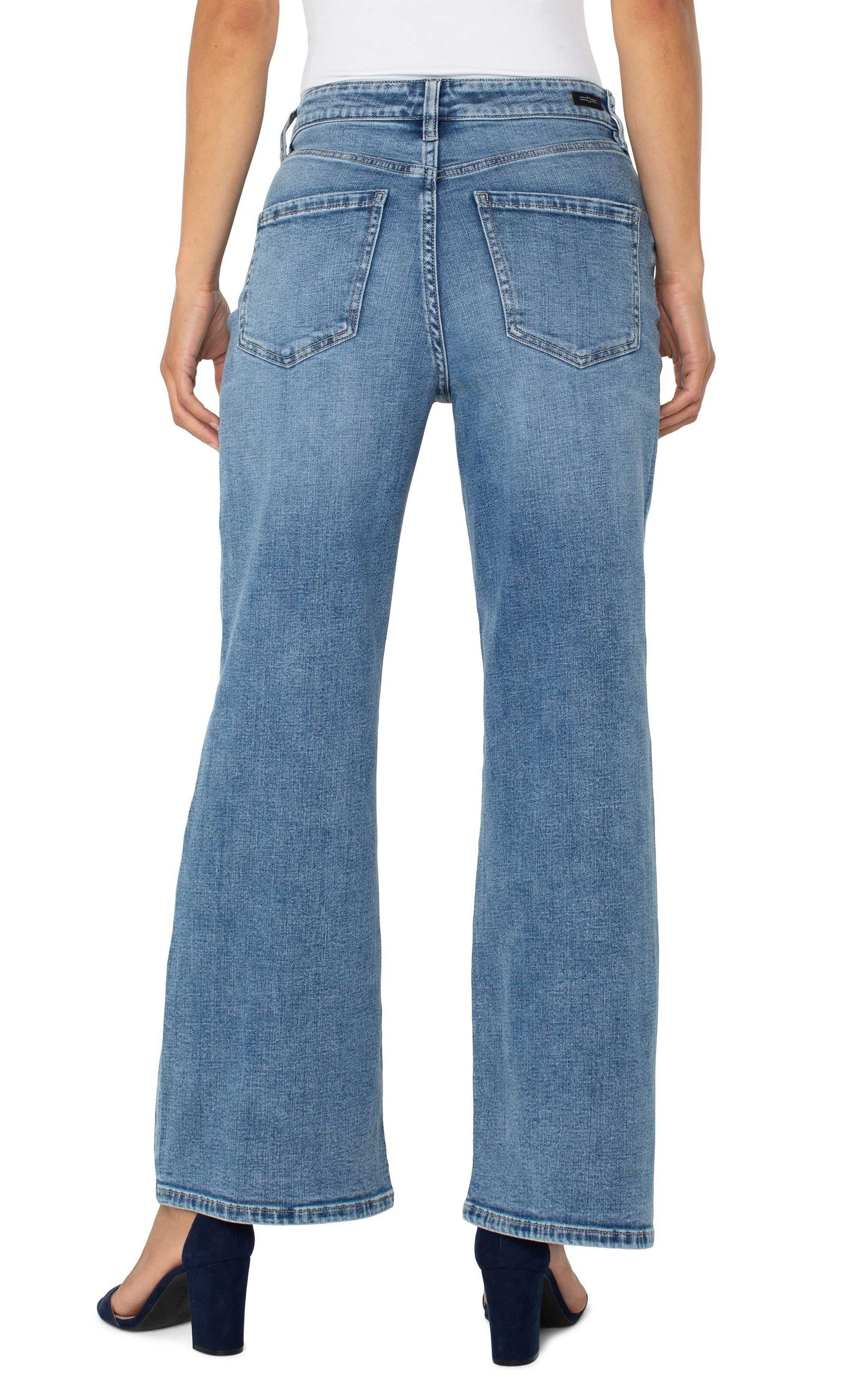 LIVERPOOL STRIDE HI-RISE WIDE LEG DENIM