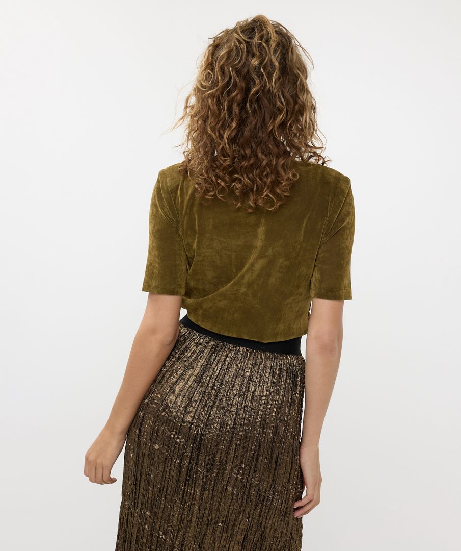 ESQUALO TURTLE VELOURS WOMANS TOP