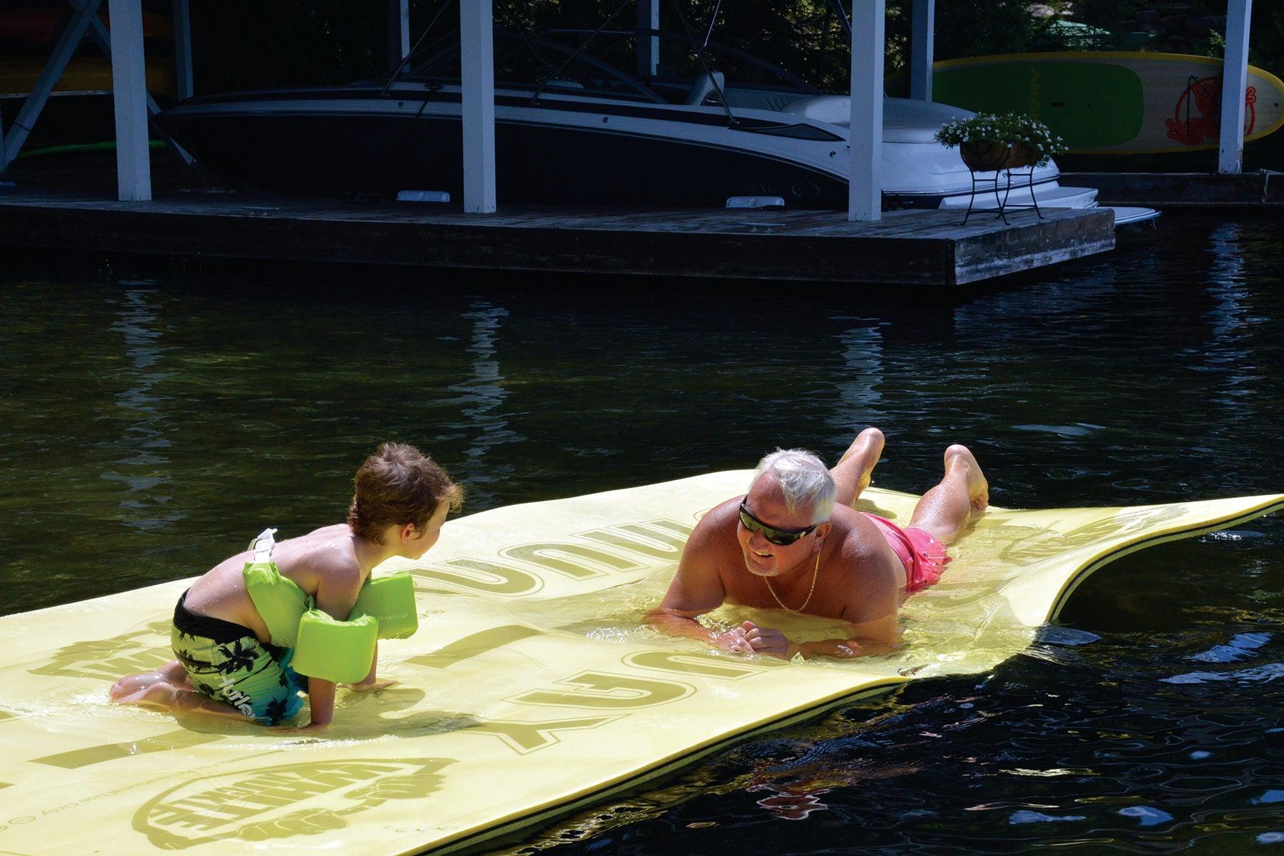 WHITE KNUCKLE RUNWAY FLOATER MAT (12' OR 18' X6') - Cottage Toys - Peterborough - Ontario - Canada