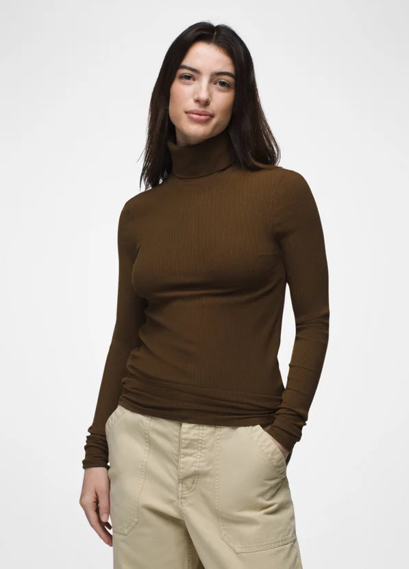 PRANA FOUNDATION RIB TURTLENECK