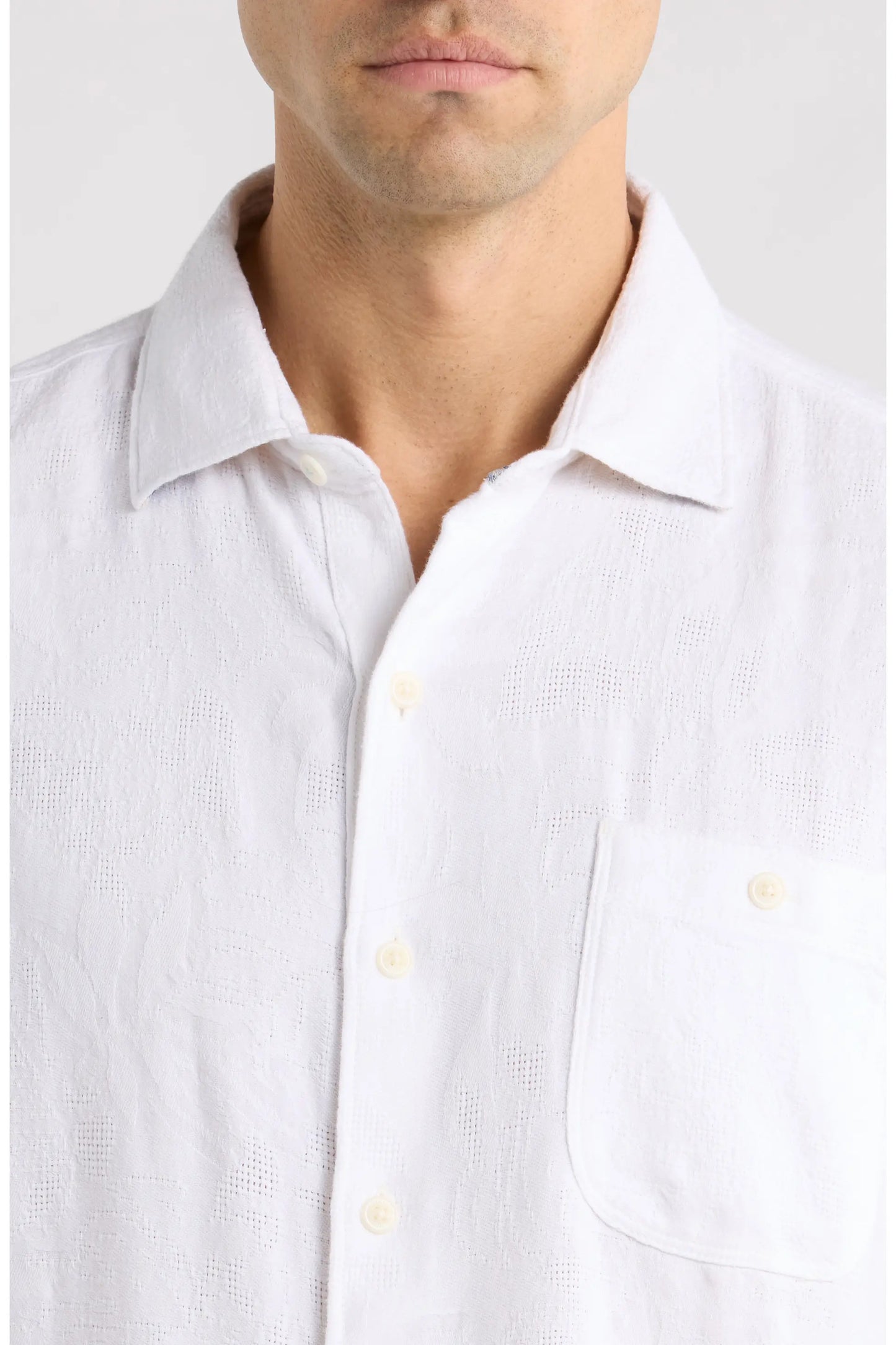 TOMMY BAHAMA BREEZE ISLAND JACQUARD SHORT SLEEVE BUTTON UP