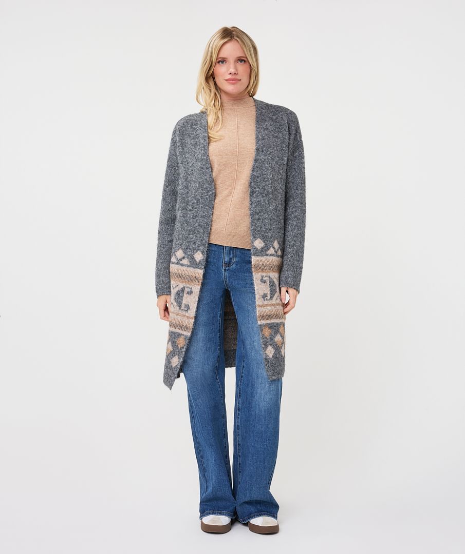 ESQUALO CARDIGAN INTARSIA