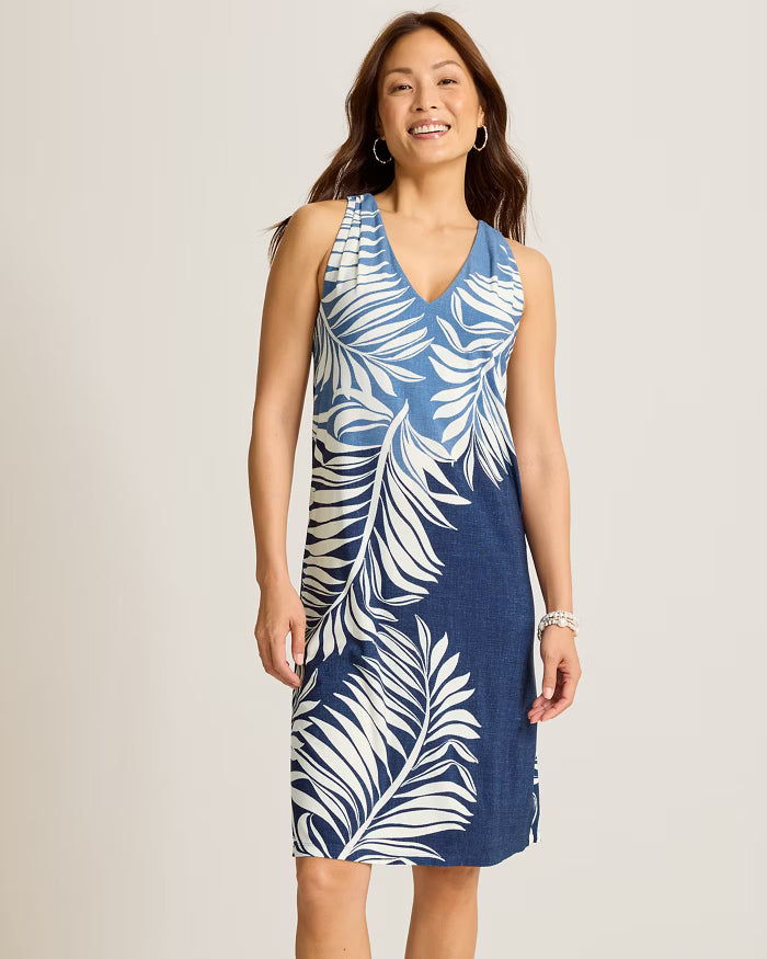 CARMELA COASTAL FRONDS DRESS