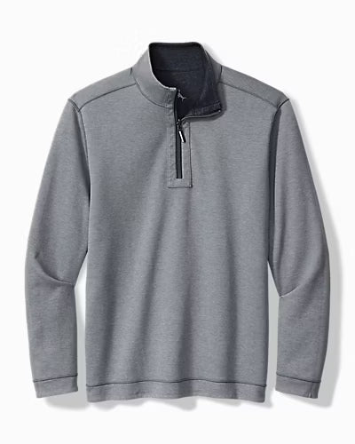 TOMMY BAHAMA FLIPVIEW REVERSIBLE HALF-ZIP SWEATER