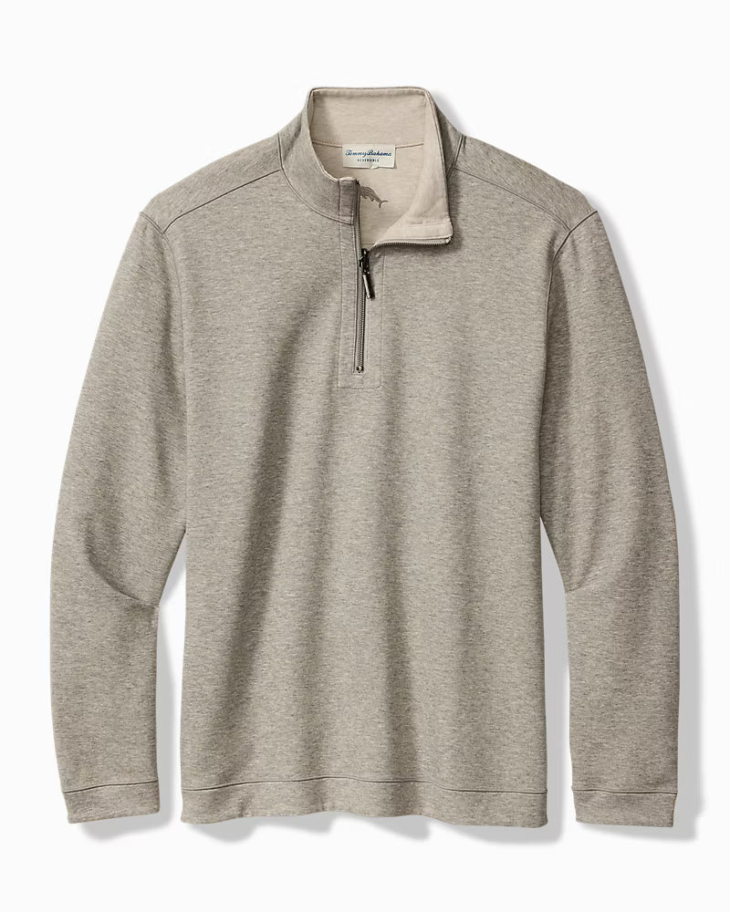 TOMMY BAHAMA FLIPVIEW REVERSIBLE HALF-ZIP SWEATER