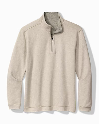 TOMMY BAHAMA FLIPVIEW REVERSIBLE HALF-ZIP SWEATER
