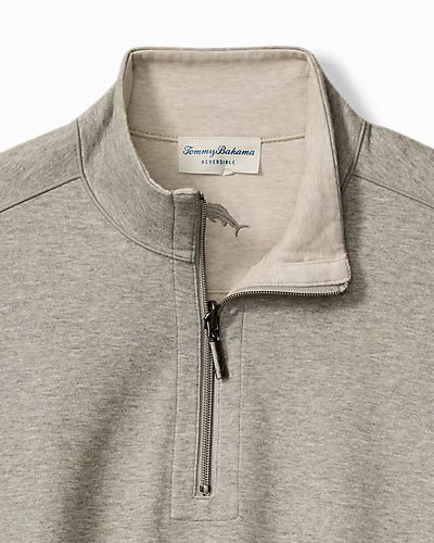 TOMMY BAHAMA FLIPVIEW REVERSIBLE HALF-ZIP SWEATER