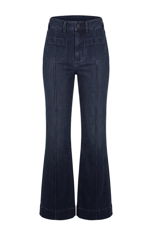 LIVERPOOL HANNAH HIGH RISE FLARE JEANS WITH PATCH POCKETS