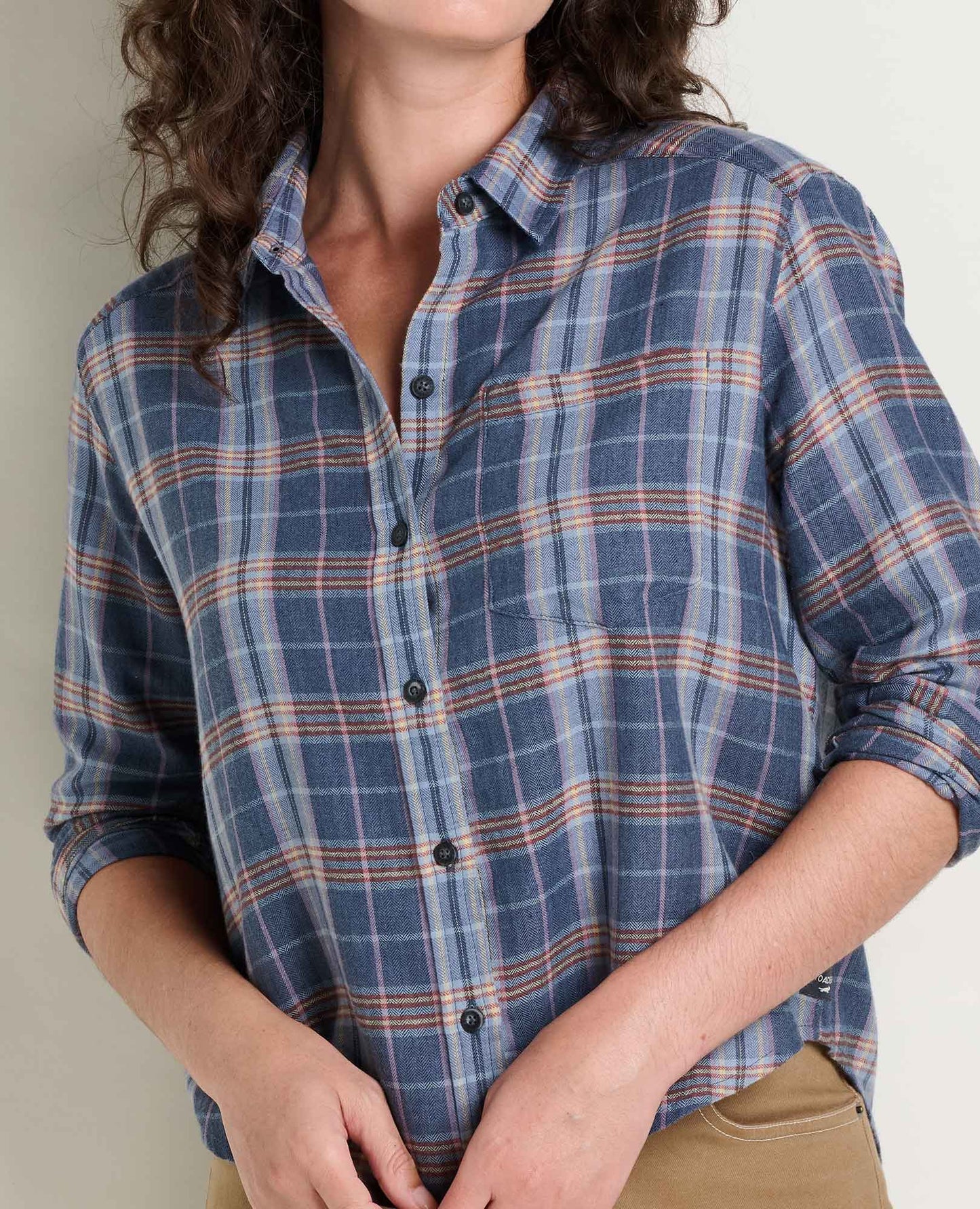 TOAD&CO REFORM FLANNEL BOXY LS