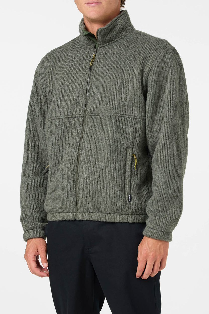 O'NEILL MOCK NECK ZIP FLEECE