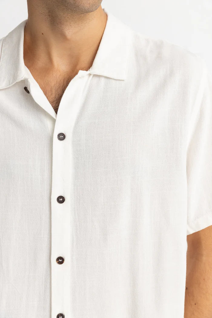RHYTHM TEXTURED LINEN SHORT SLEEVE SHIRT