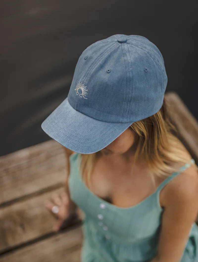 TENTREE EMBROIDERED DENIM PEAK HAT