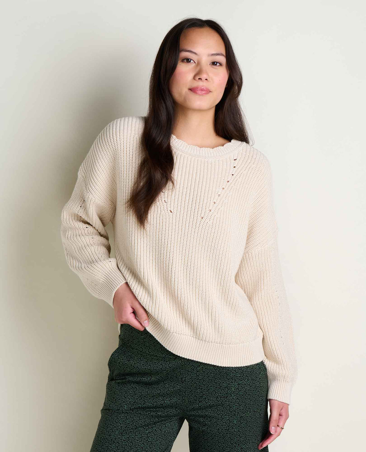 TOAD&CO BIANCA SHAKER SWEATER