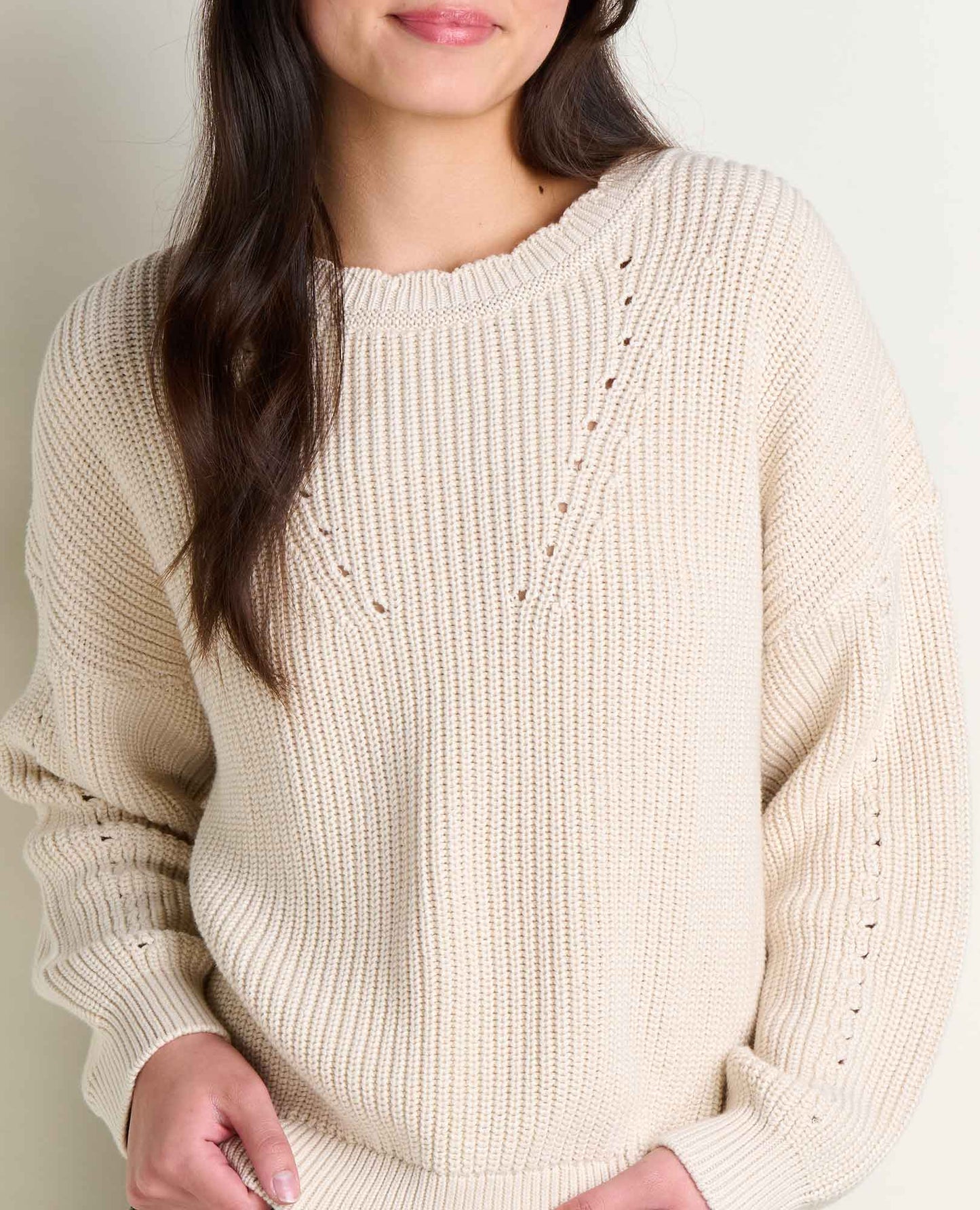 TOAD&CO BIANCA SHAKER SWEATER