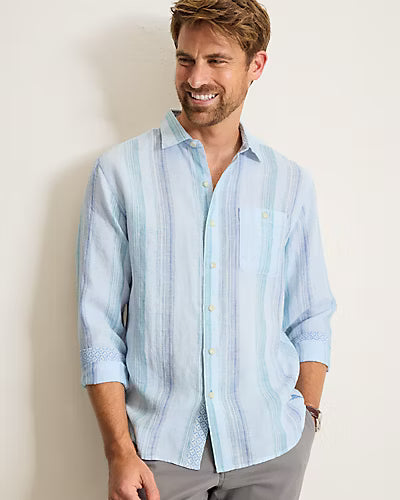 TOMMY BAHAMA SAN LUCAS STRIPE LONG SLEEVE SHIRTS