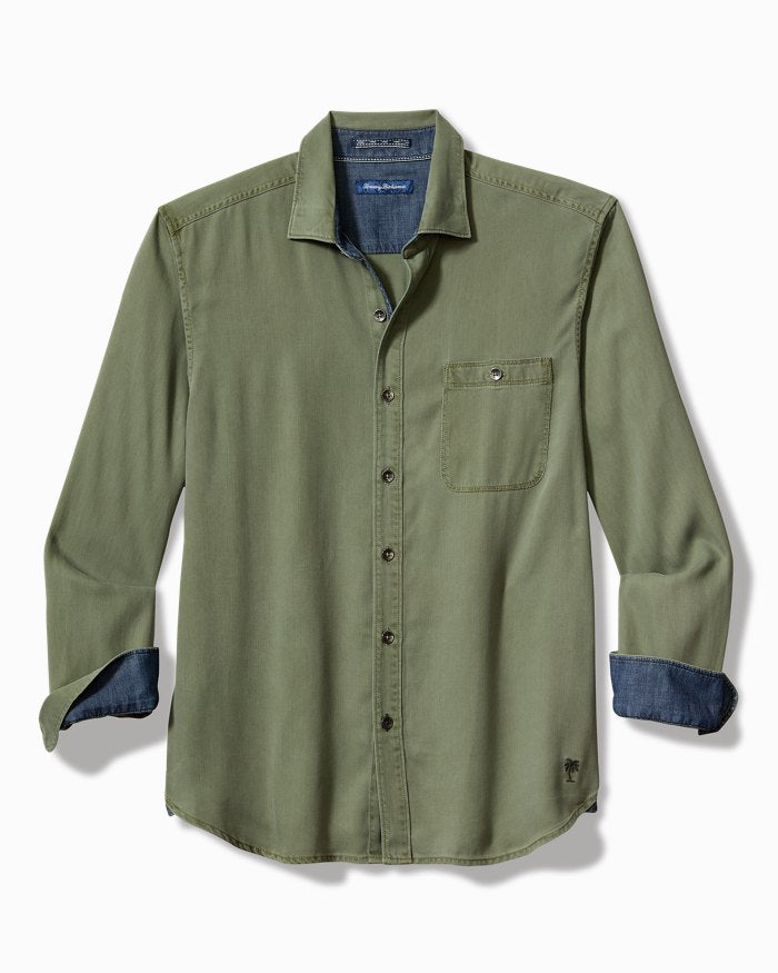 TOMMY BAHAMA OCEAN WASH TWILL LS SHIRT