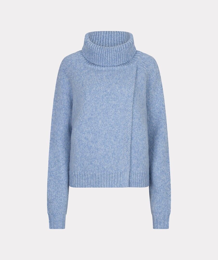 ESQUALO SWEATER OPEN BIG COLLAR