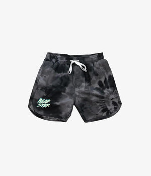 HEADSTER TIE DYE BLACK SWIM SHORT