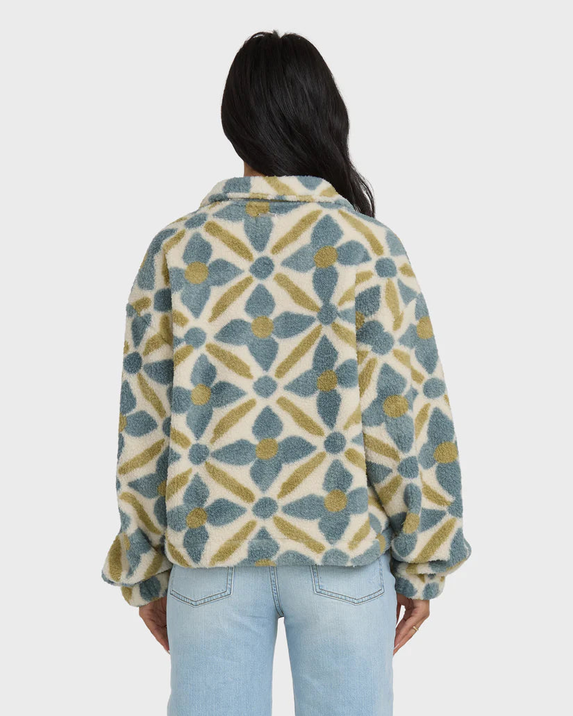 BILLABONG ALL THE TIME SHERPA HALF ZIP