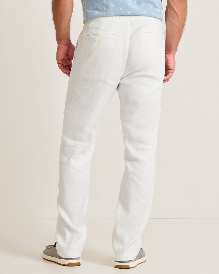 BEACH COAST STRETCH- LINEN E-WAIST PANT