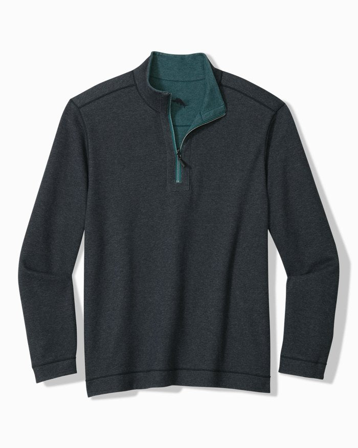 TOMMY BAHAMA FLIPVIEW REVERSIBLE HALF-ZIP