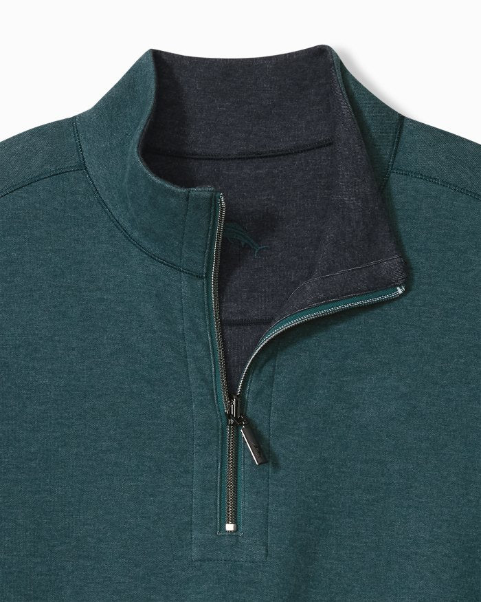 TOMMY BAHAMA FLIPVIEW REVERSIBLE HALF-ZIP