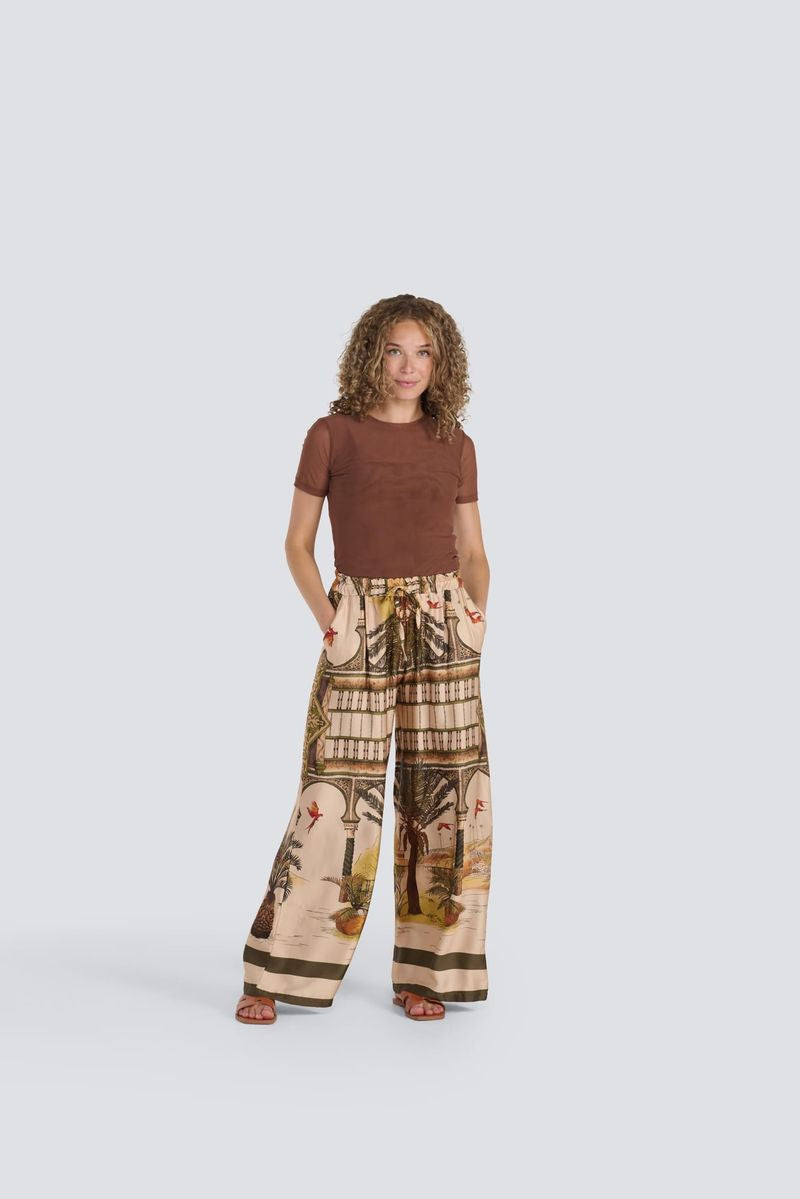 JESSICA LAURA LOTUS SILK PANT