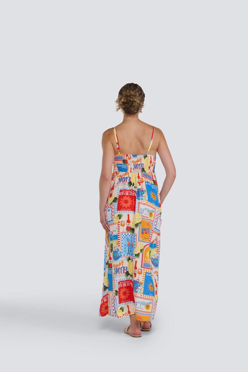 JESSICA LAURA ITALIAN PRINT DRESS