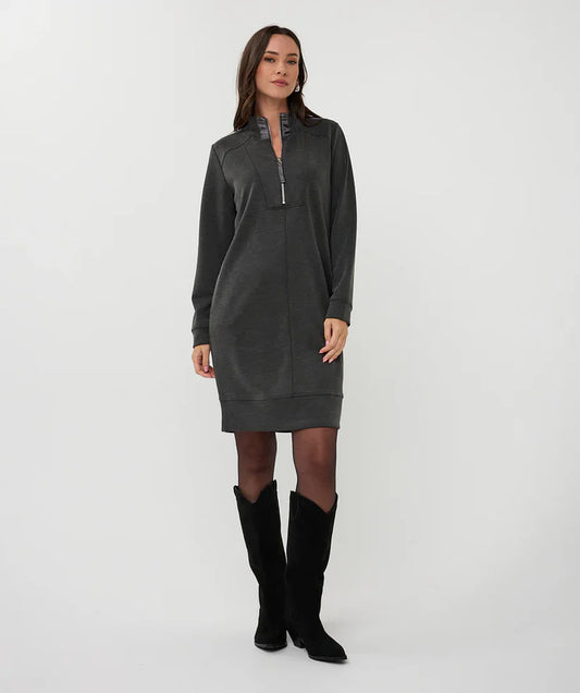 ESQUALO DRESS ZIPPER MODAL