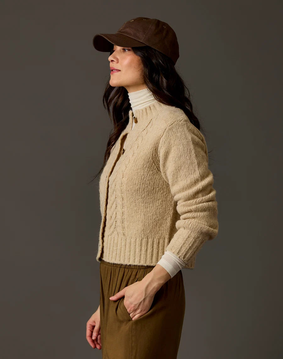 CARVE POPPY CROPPED CARDIGAN