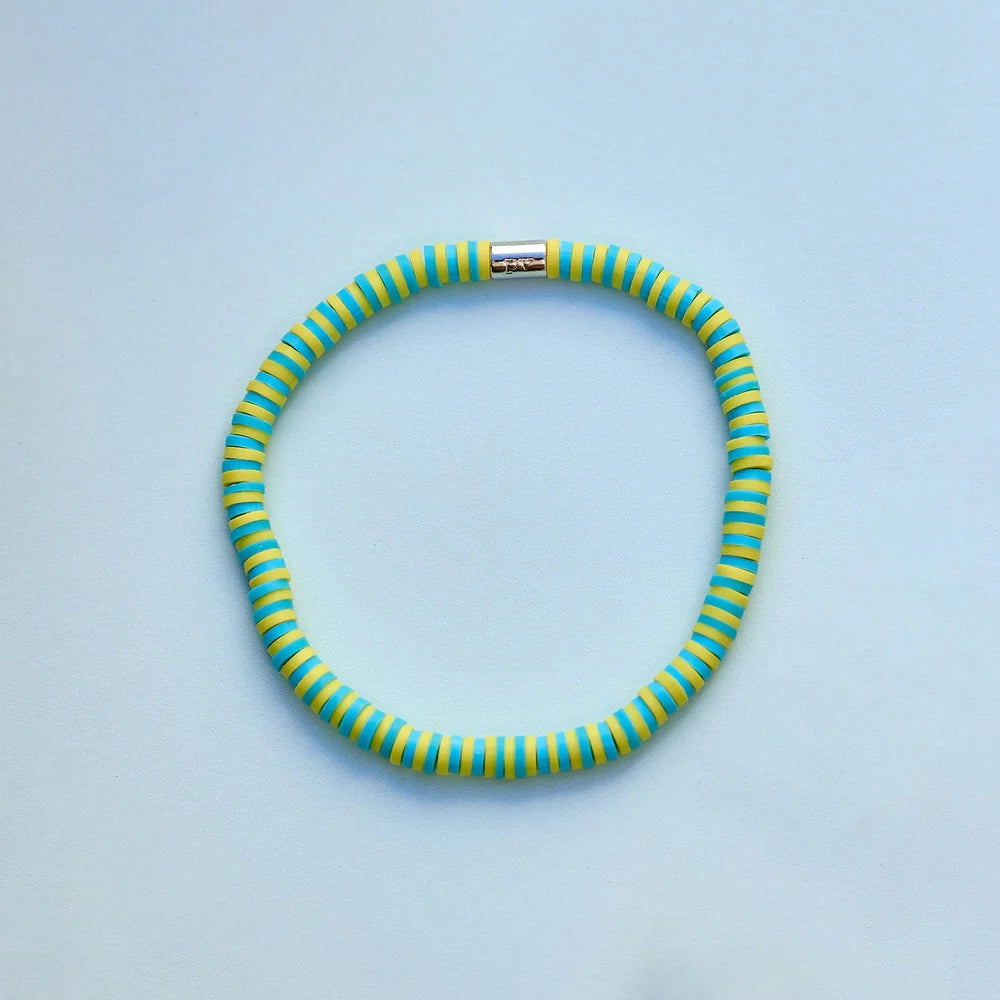 PURA VIDA SEASIDE VINYL DISC BRACELET