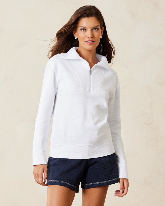 TOMMY BAHAMA TOBAGO BAY 1/2 ZIP WMNS