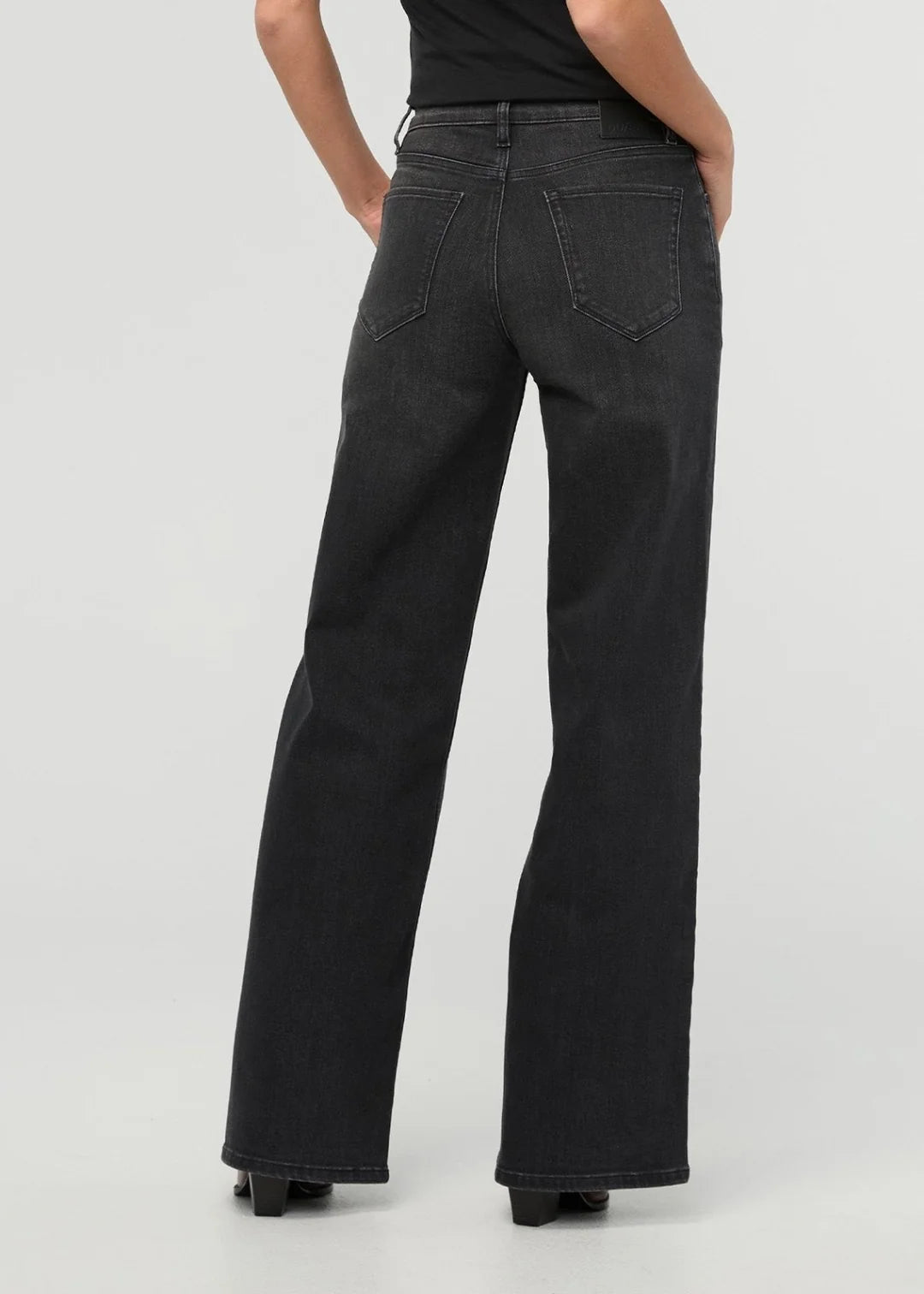 DU/ER PERFORMANCE DENIM + HIGH RISE WIDE LEG