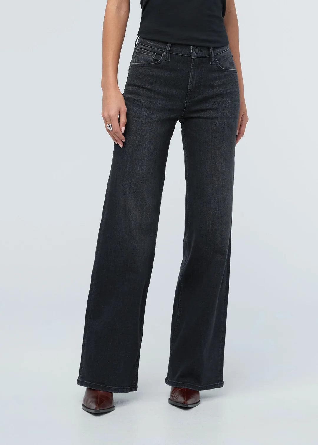 DU/ER PERFORMANCE DENIM + HIGH RISE WIDE LEG