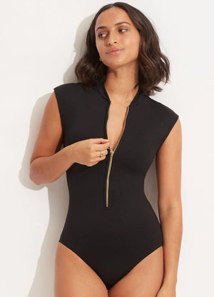 SEAFOLLY ZIP FRONT 1 PC