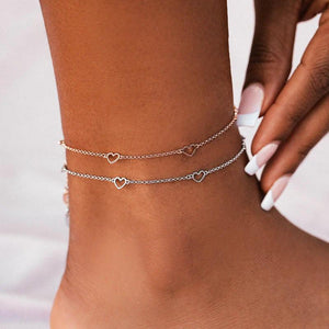 
            
                Load image into Gallery viewer, PURA VIDA DAINTY HEARTS ANKLET
            
        