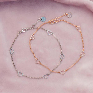 PURA VIDA DAINTY HEARTS ANKLET