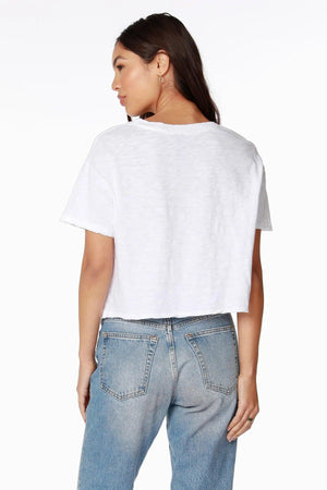 
            
                Load image into Gallery viewer, BOBI RAW EDGED CROPPED TEE
            
        