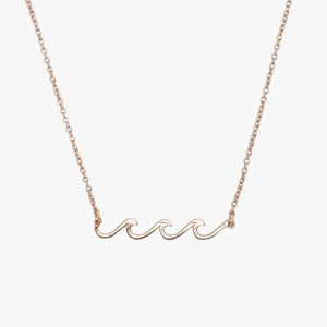 PURE V DELICATE WAVE NECKLACE