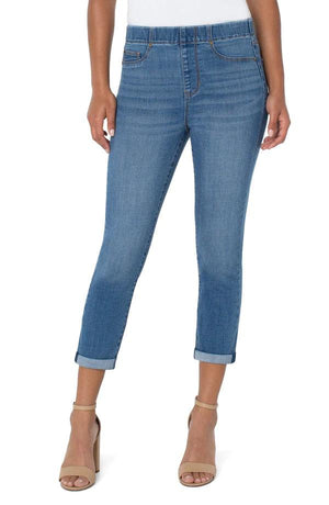 Liverpool chloe capri rolled cuff jean Clearance