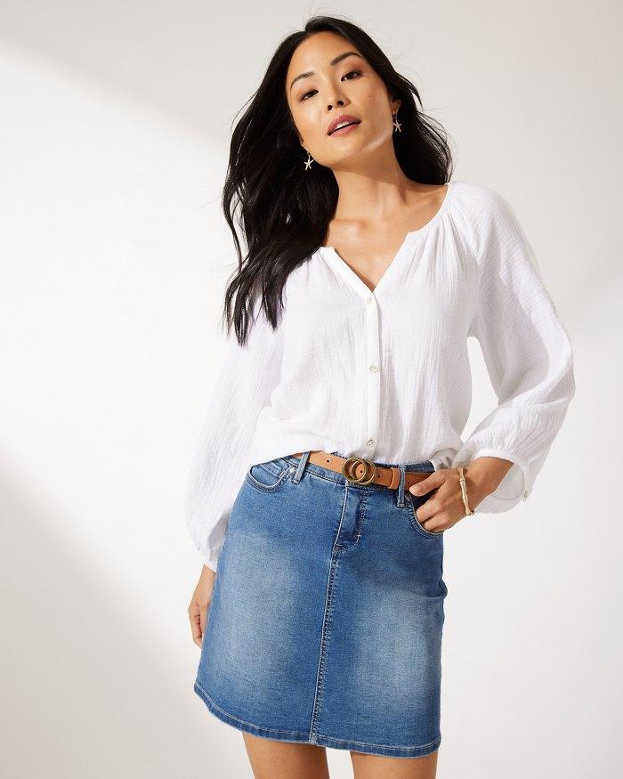 TOMMY BAHAMA CORAL ISLE PEASANT TOP