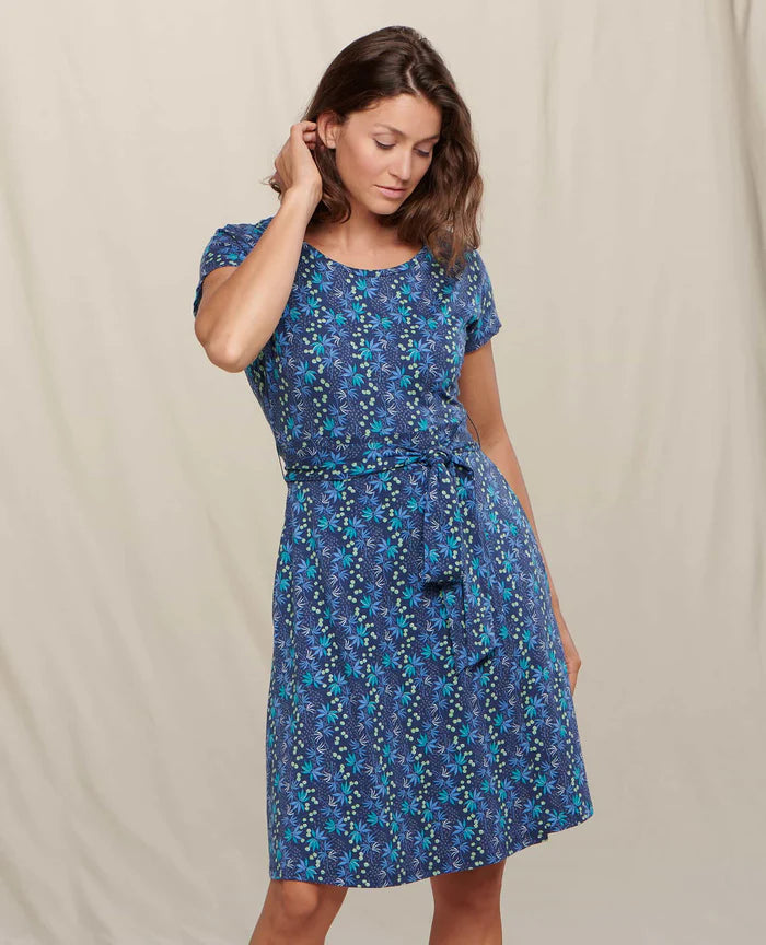 TOAD&CO CUE WRAP SHORT SLEEVE DRESS